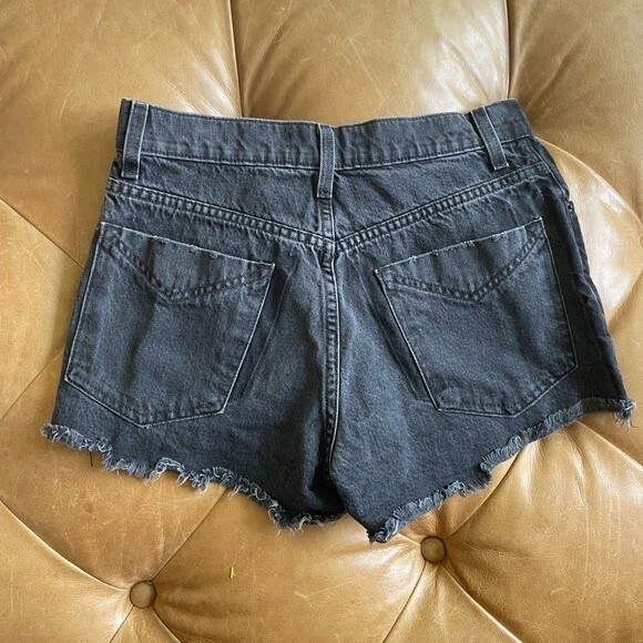 Derek Lam denim 10 Crosby black high waist cutoff drew shorts woman's size 27 - Picture 5 of 9
